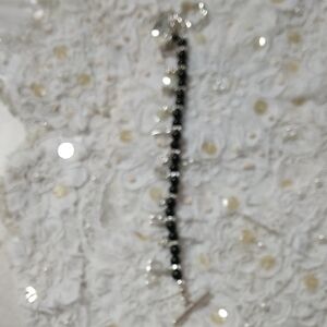 Elegant Black and Silver Bracelet